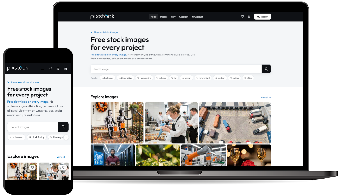 AI Stock Image Website